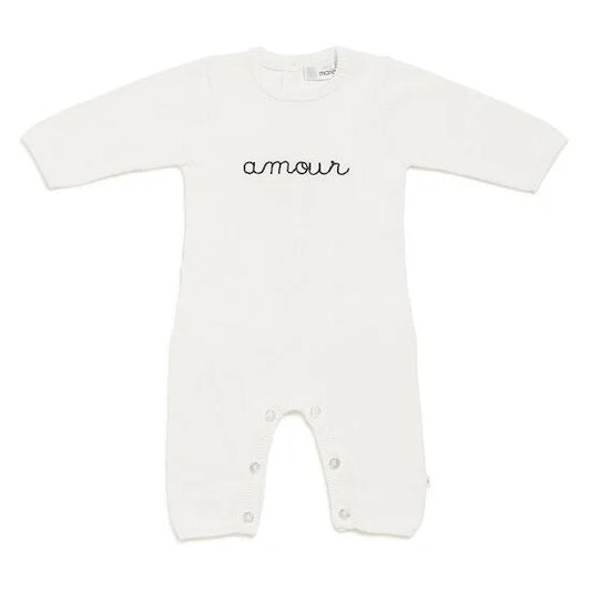 Combinaison longue en tricot sans pied