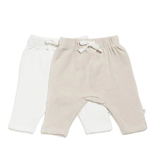 Lot de 2 joggings bébé en molleton