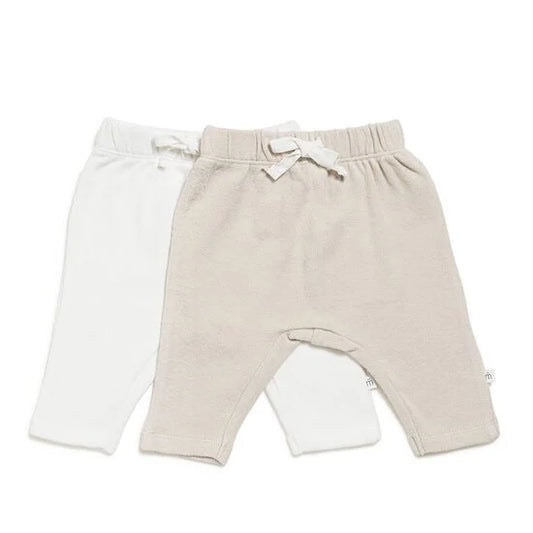 Lot de 2 joggings bébé en molleton