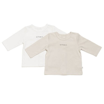 Lot de 2 t-shirts bébé manches longues
