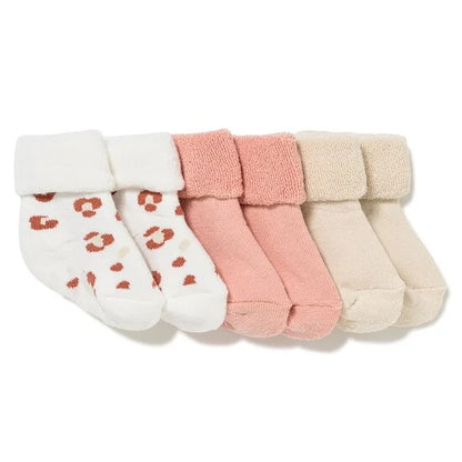 Lot de 3 chaussettes bébé anti-dérapantes
