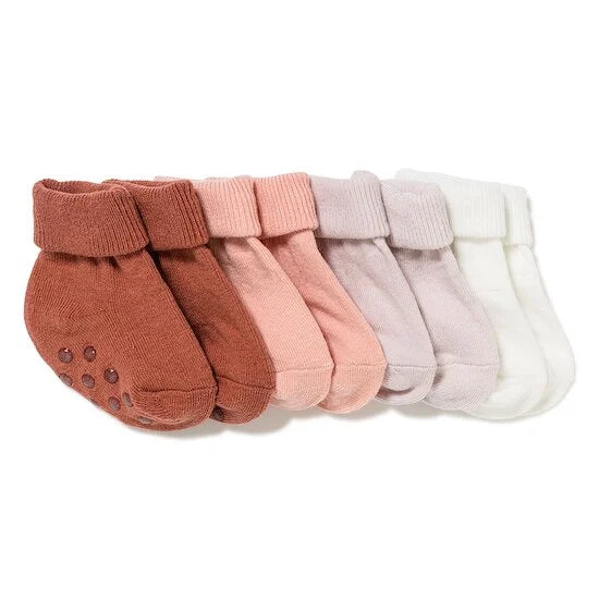 Lot de 4 chaussettes bébé anti-dérapantes