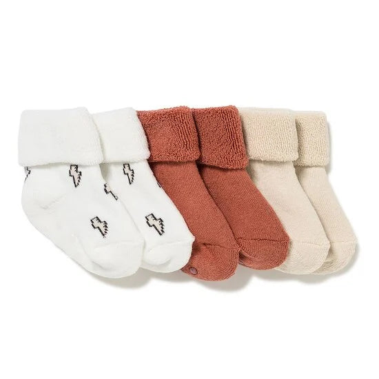 Lot de 3 chaussettes bébé anti-dérapantes
