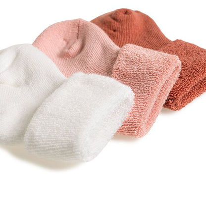 Lot de 3 paires de chaussettes bébé en bouclette