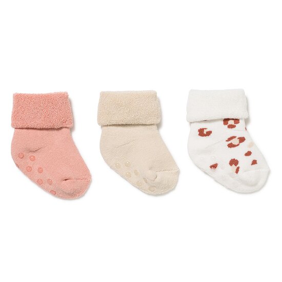 Lot de 3 chaussettes bébé anti-dérapantes