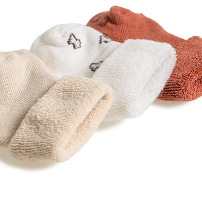 Lot de 3 chaussettes bébé anti-dérapantes