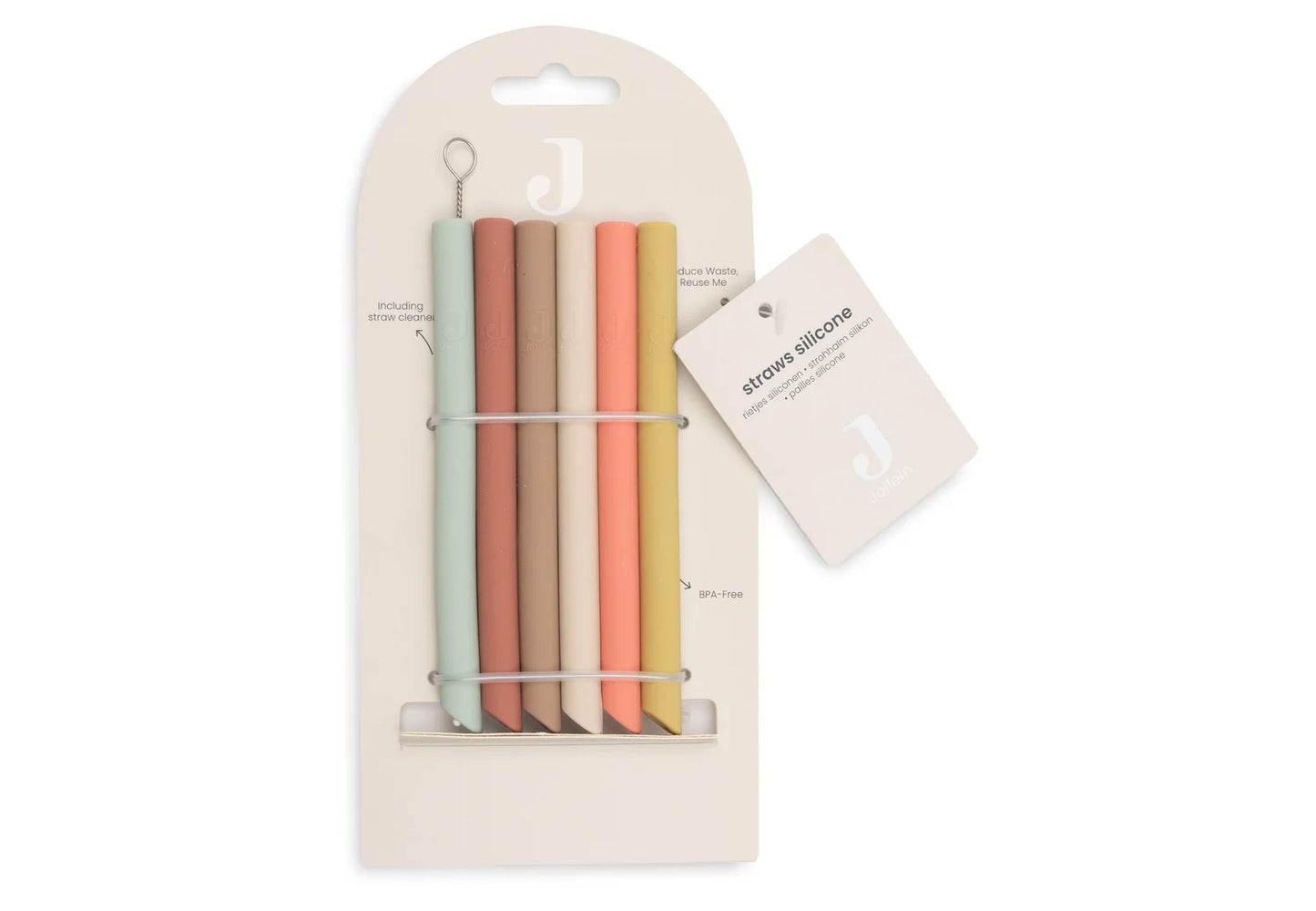 Pailles en silicone - 6 unités