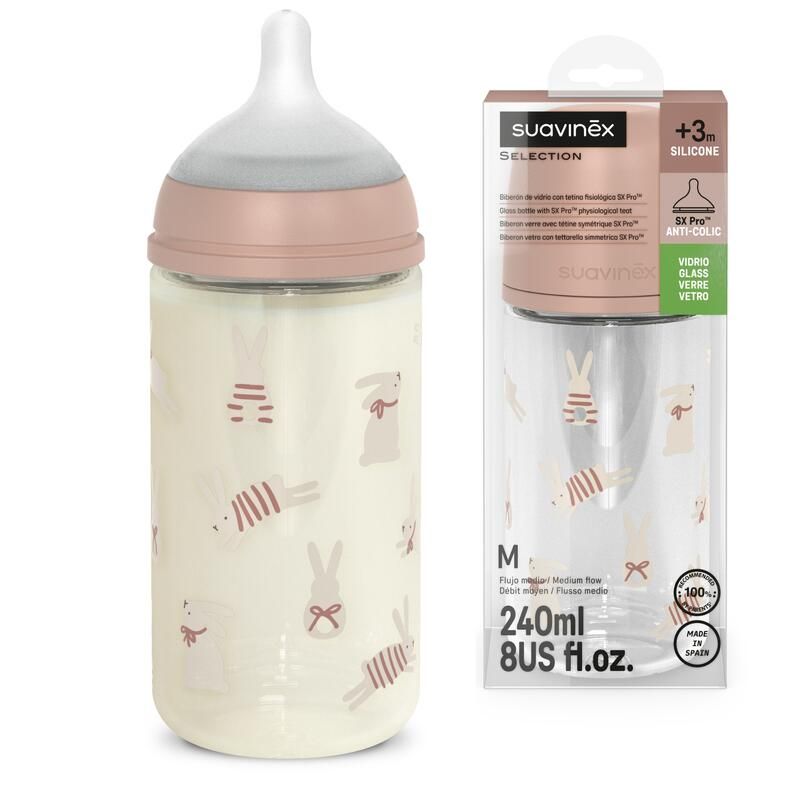 Biberon en verre Wonderland Lapin