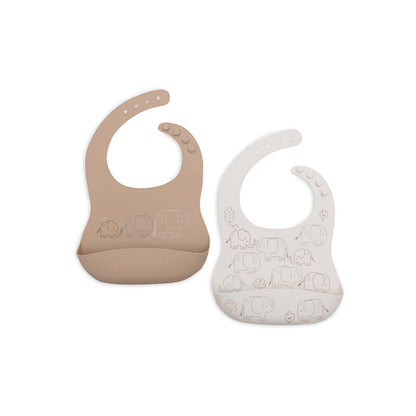 Lot 2 Bavoirs Silicone