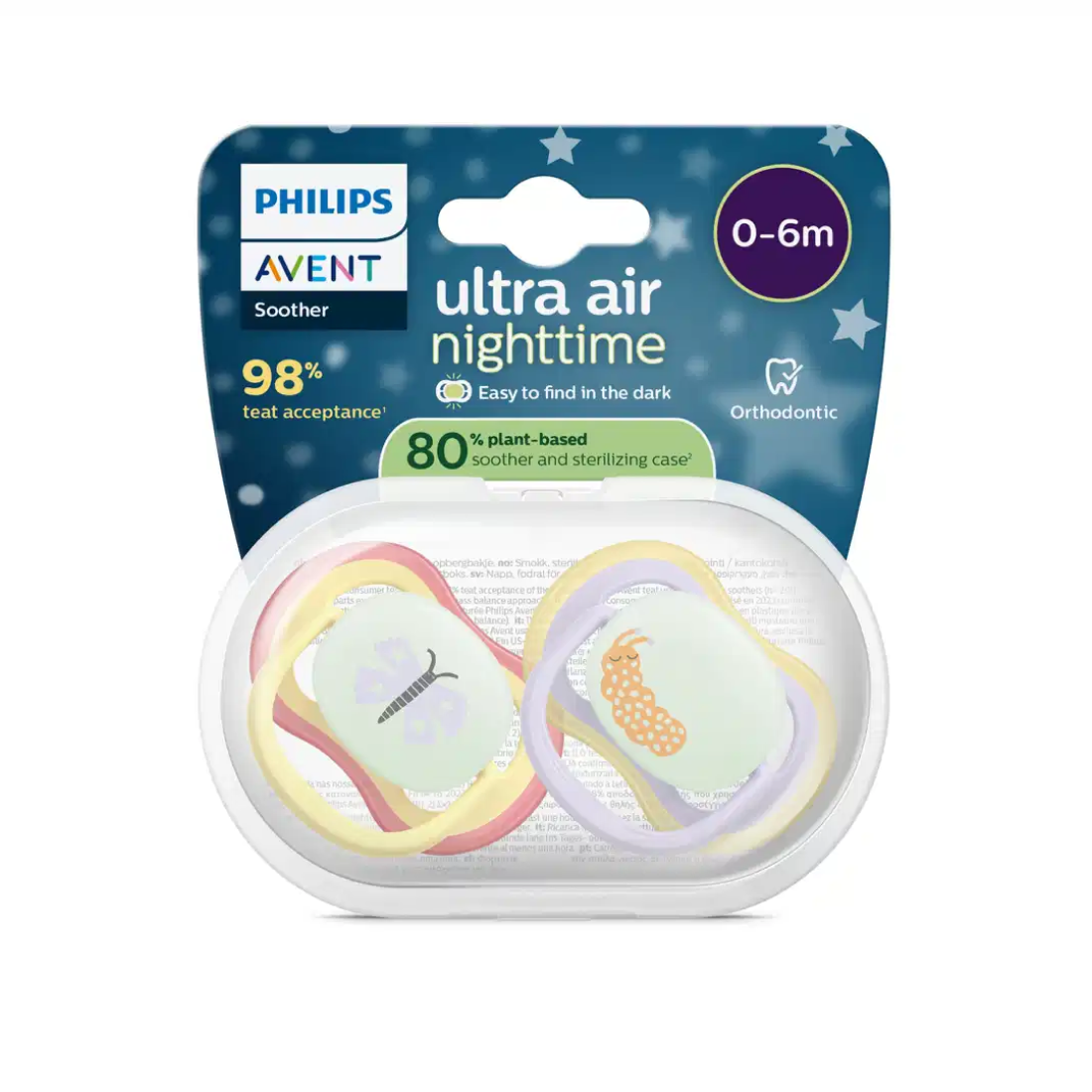 Lot de 2 sucettes Ultra Air Nuit Aléatoire
