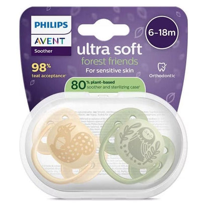 Lot de 2 sucettes ultra-douce