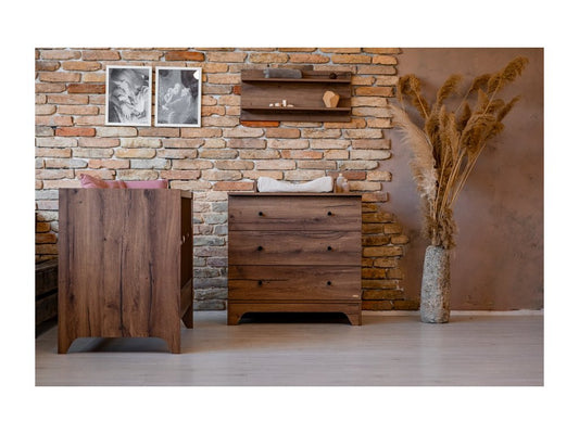 Nest Walnut - Commode avec plan à langer