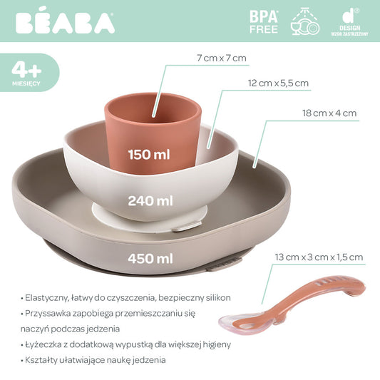 Coffret repas silicone 4 pièces