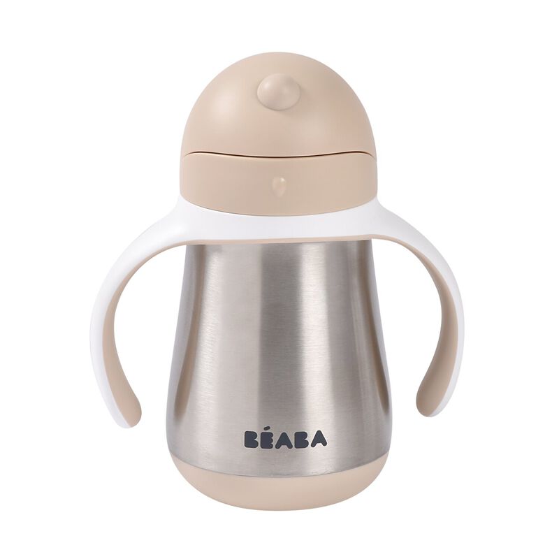 Tasse en inox avec paille