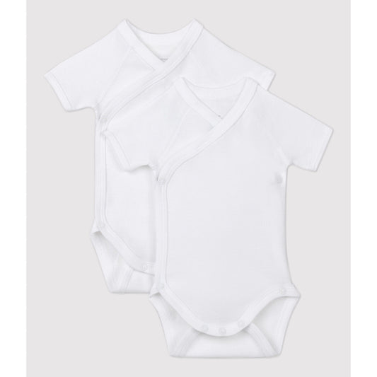 Lot de 2 bodies croisé manches courtes