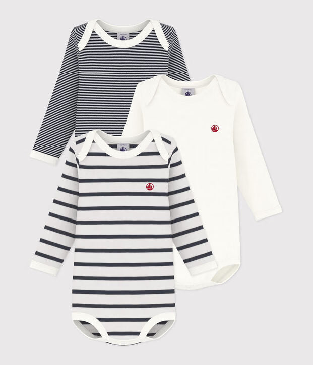 Lot de 3 bodies manches longues