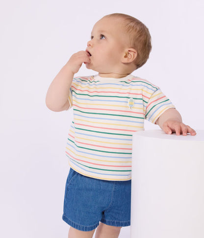 Short bébé en denim léger