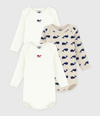 Lot de 3 bodies US manches longues