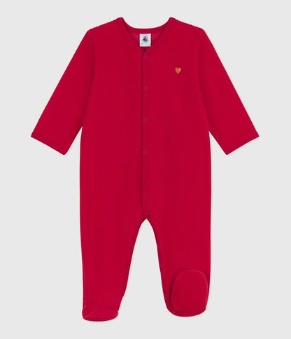 Pyjama velours uni