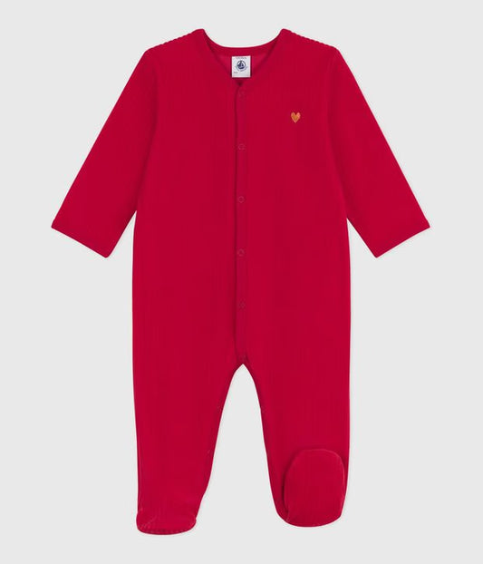 Pyjama velours uni