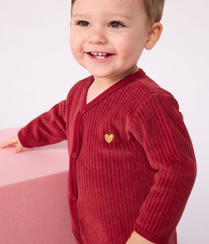Pyjama velours uni