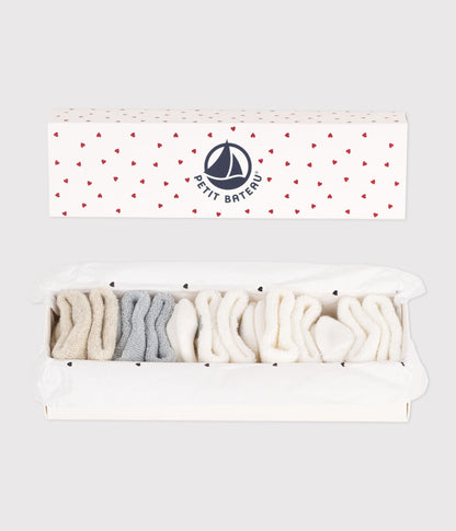 Lot de 5 paires de chaussettes naissance en coton