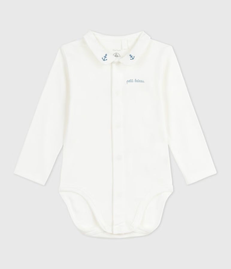 Body bébé manches longues à col
