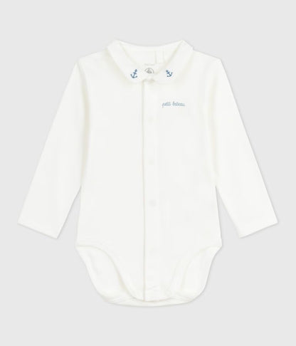 Body bébé manches longues à col