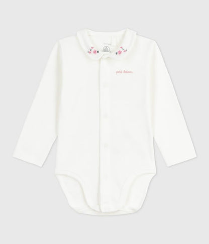 Body bébé manches longues à col