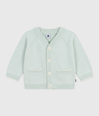 Cardigan bébé en coton uni
