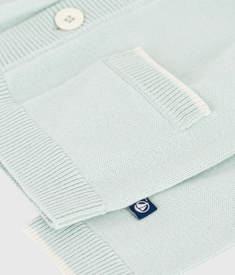 Cardigan bébé en coton uni