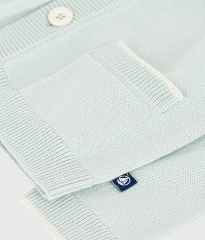 Cardigan bébé en coton uni
