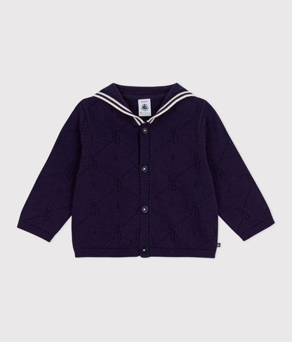 Cardigan à col marin