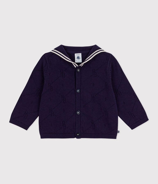 Cardigan à col marin
