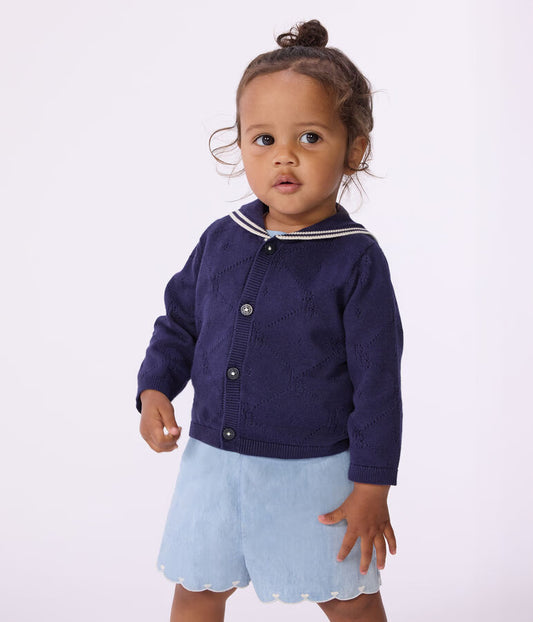 Cardigan à col marin
