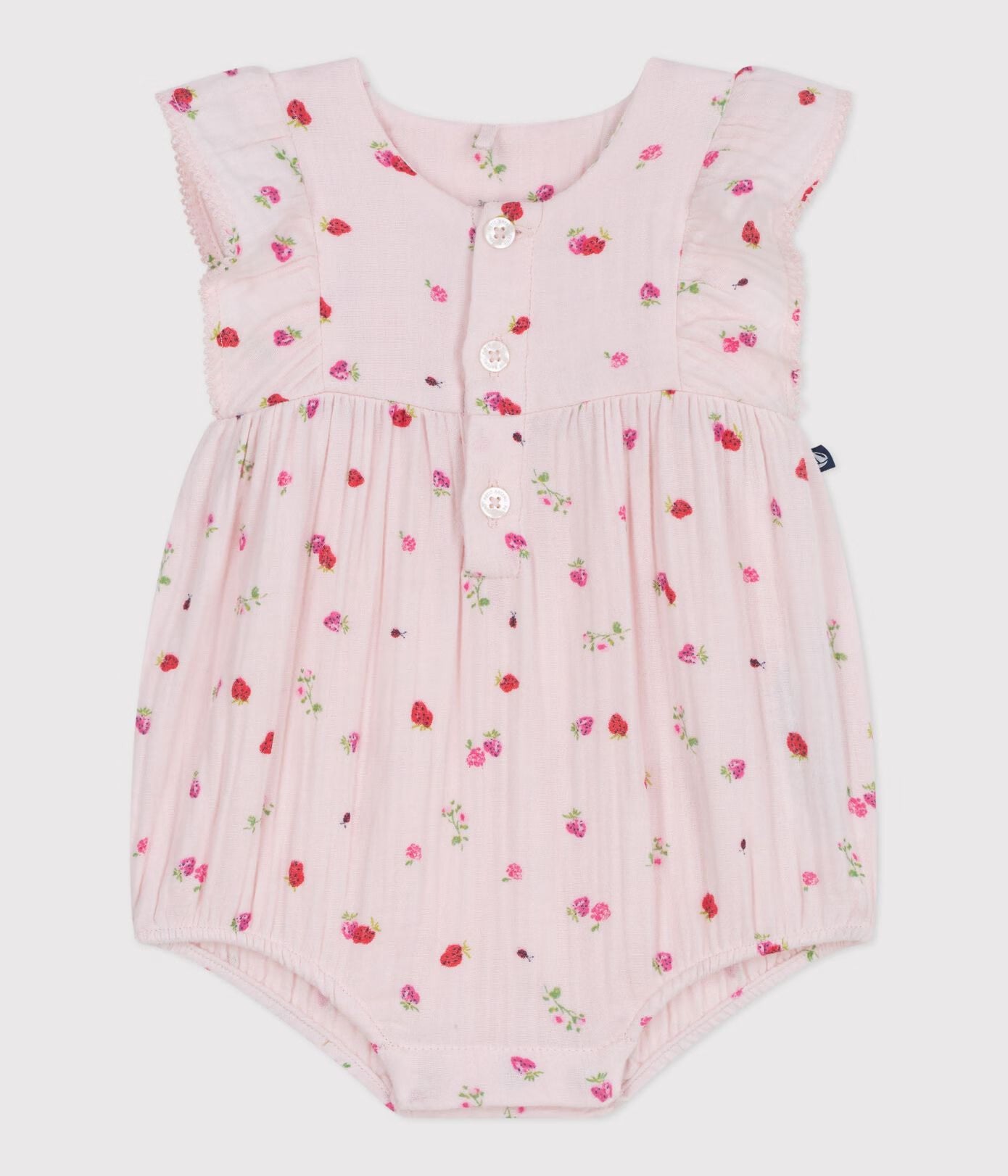 Barboteuse en gaze de coton