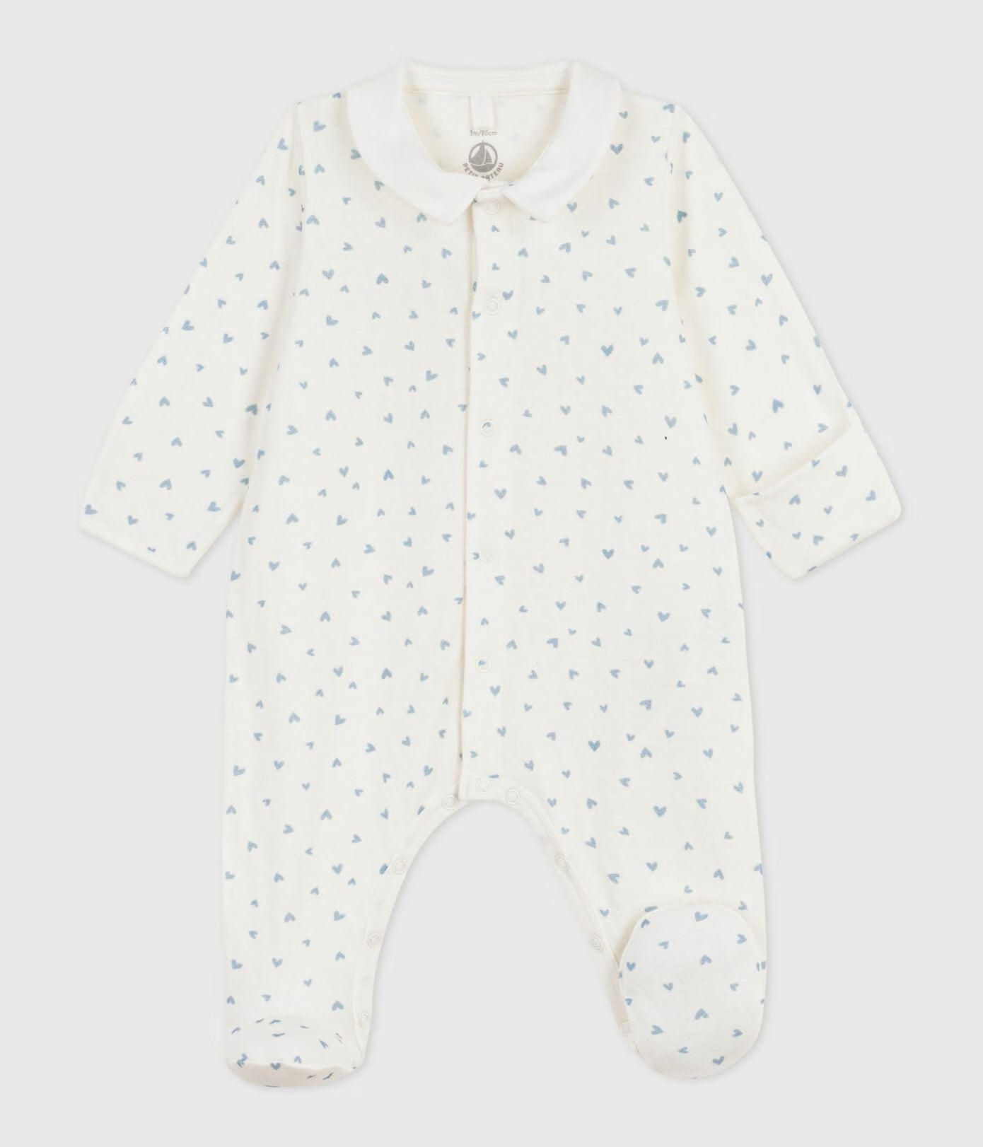 Pyjama bébé en tubique à col