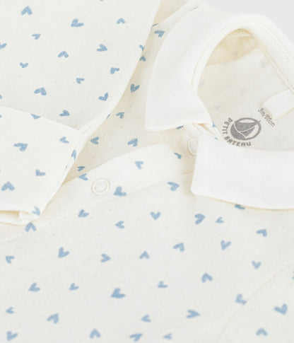 Pyjama bébé en tubique à col