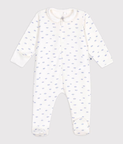Pyjama zippé bébé en coton à col