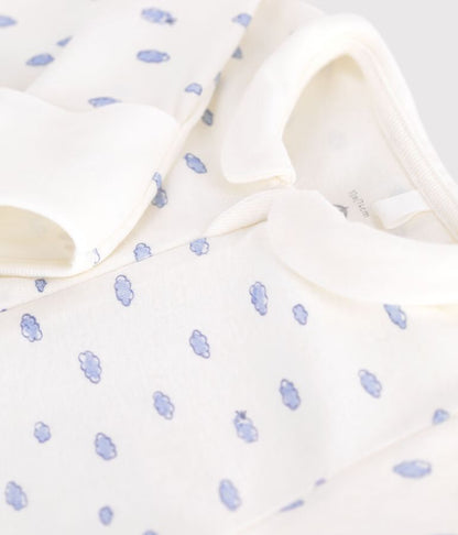 Pyjama zippé bébé en coton à col
