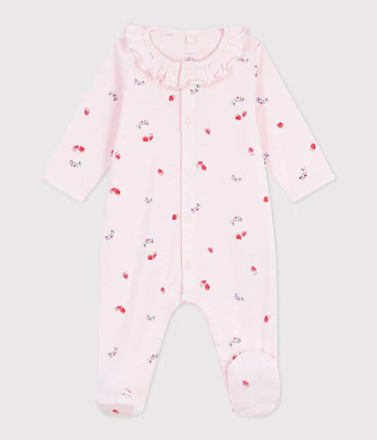 Pyjama bébé en coton à col