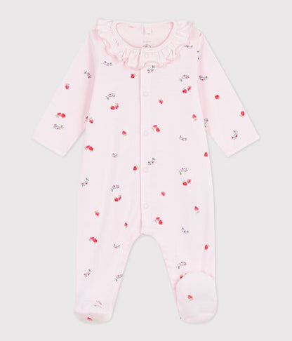 Pyjama bébé en coton à col