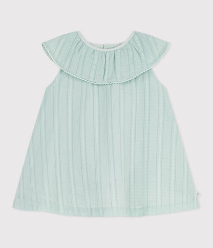 Robe bébé en coton sans manches