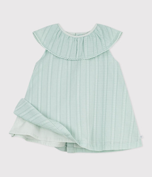 Robe bébé en coton sans manches