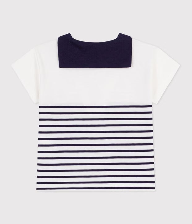 T-shirt manches courtes à  col marinière