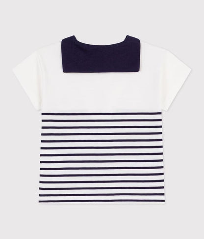 T-shirt manches courtes à  col marinière