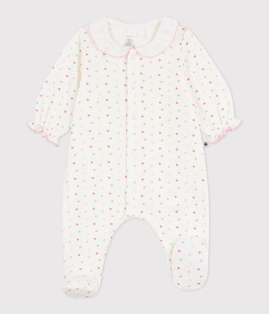 Pyjama bébé en tubique à col