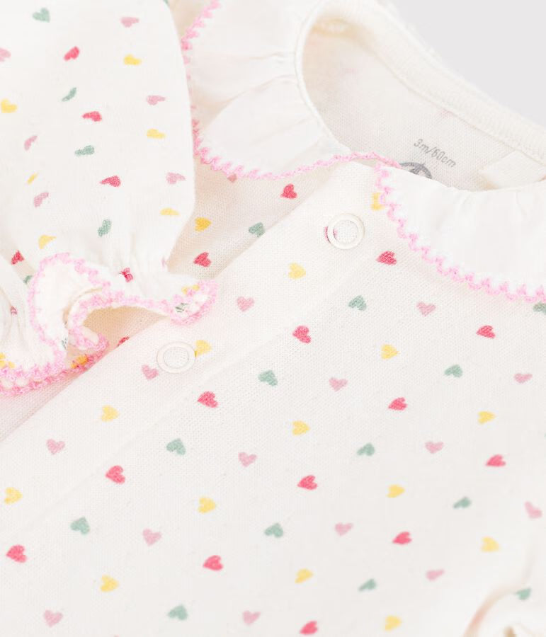 Pyjama bébé en tubique à col