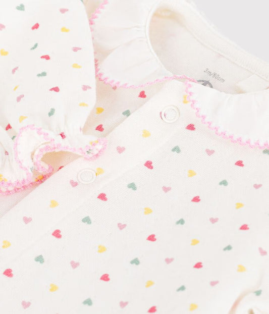Pyjama bébé en tubique à col