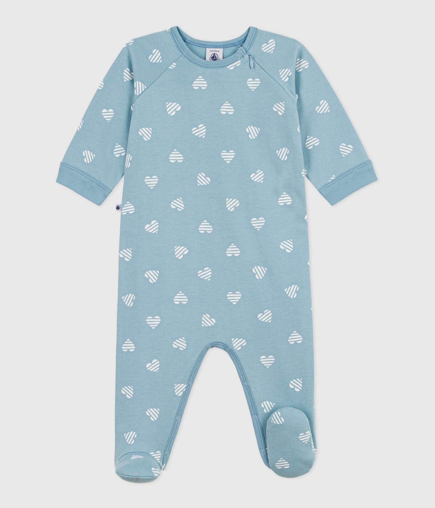 Pyjama zip bébé en molleton